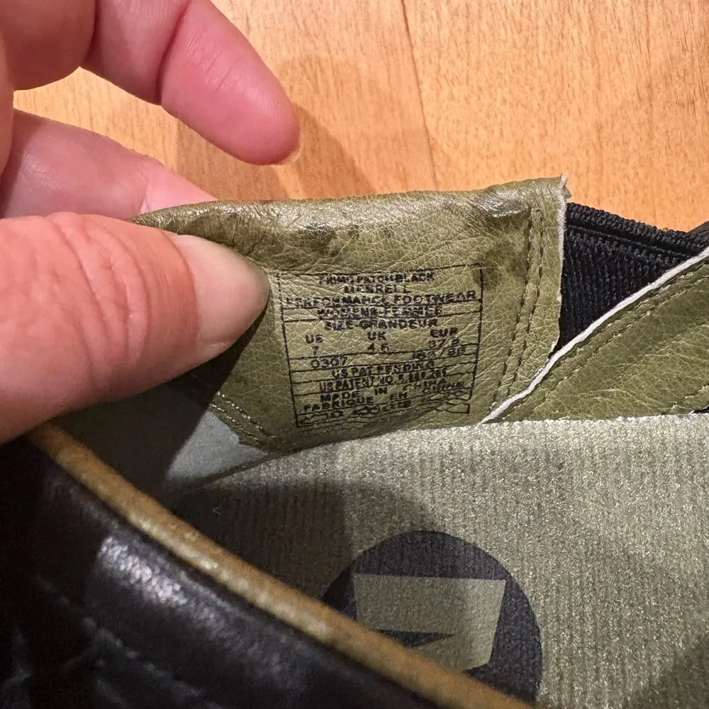 Merrell Encore Eclipse slip on shoes clogs sz 7 black leather - Image 8