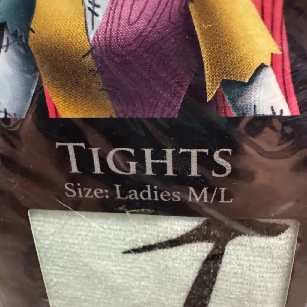 Disney Tim Burton's The Nightmare Before Christmas Tights Ladies M/L NEW NIP - Image 3