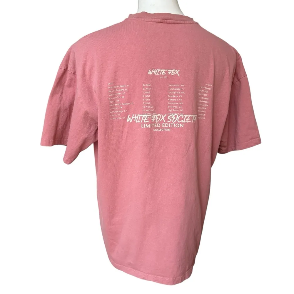 White Fox Limited Edition Oversized Short Sleeve Tee, Sz S/M - Image 4