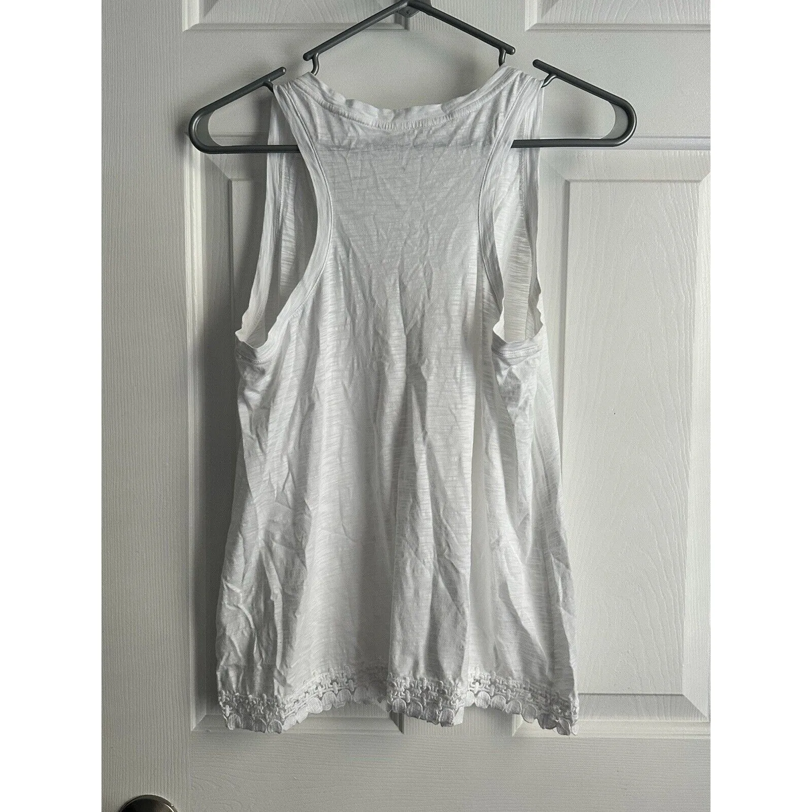 Lilly Pulitzer Women’s Tank Top White Pima Cotton XS Basic - Image 3