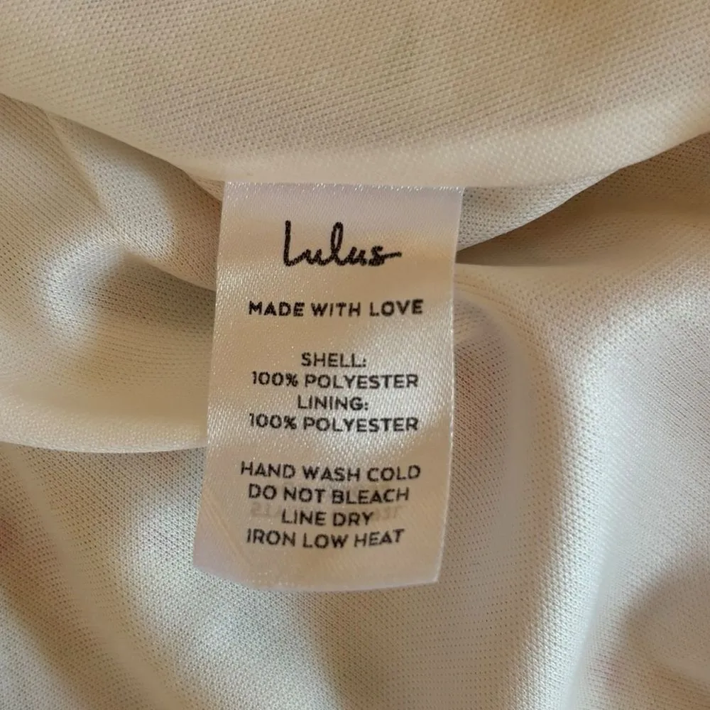 Lulus Day Date Tie Back White Orange Floral Mini Dress Womens Size Large New - Image 12