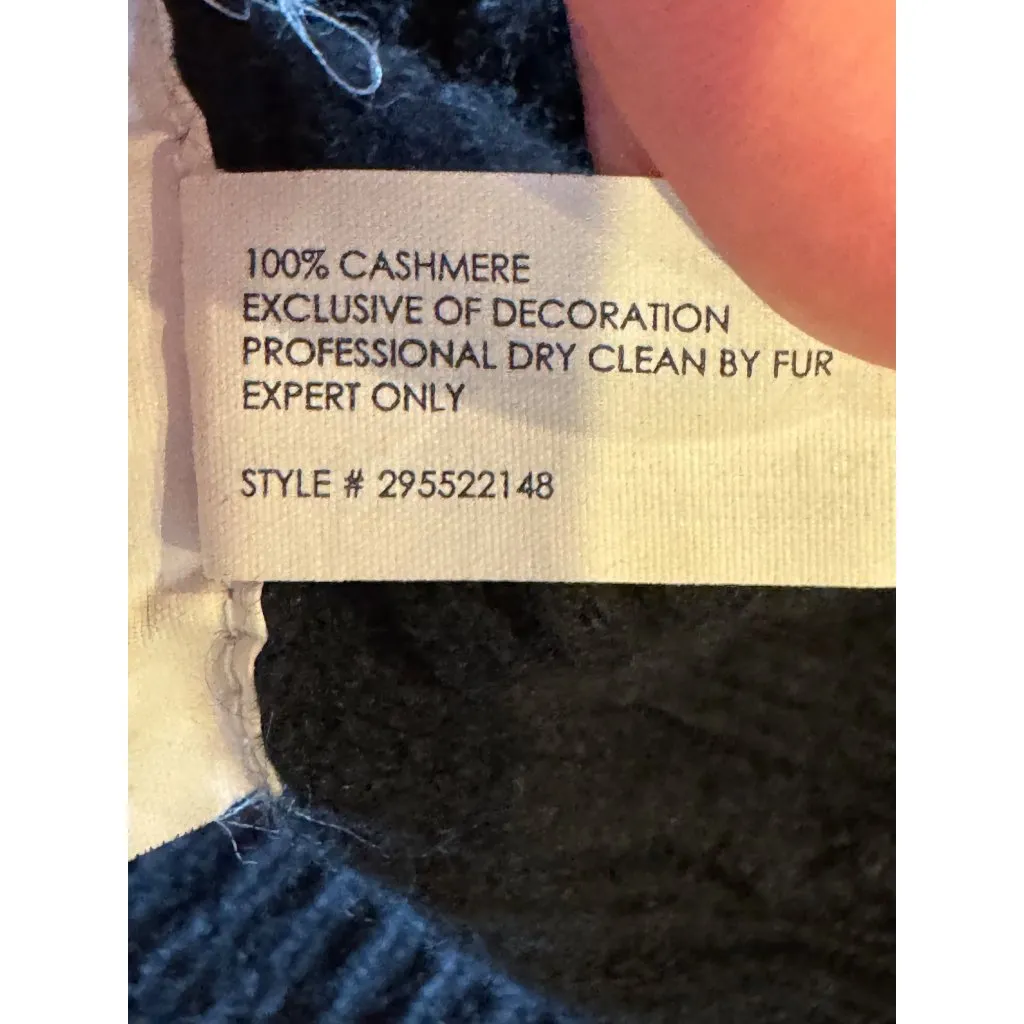 Club Monaco Sweater Women XS Black Italian Cashmere Knit Pullover Quiet‎ Luxury - Image 8