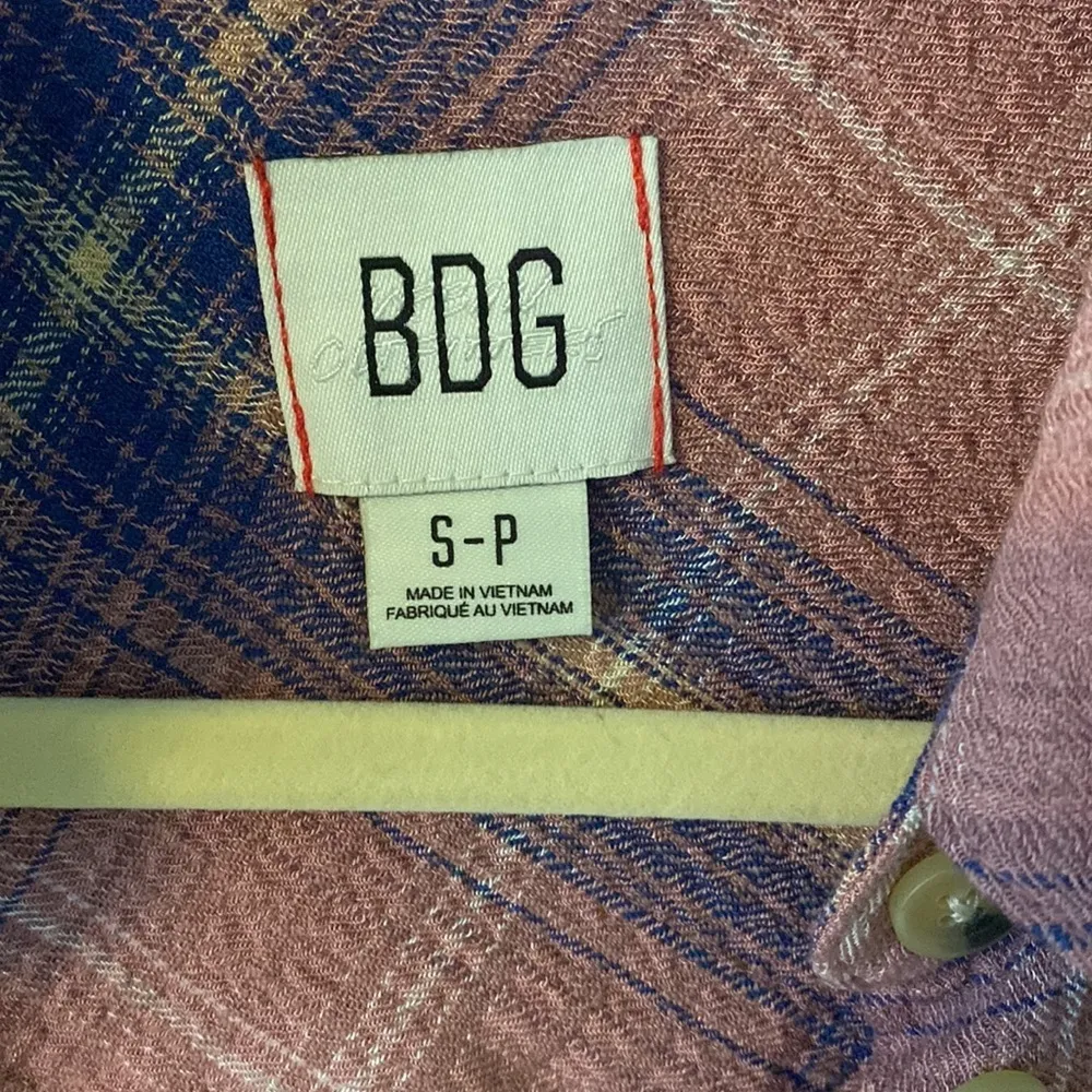 Urban Outfitters BDG Small Women's Plaid Button-Down Shirt EUC - Image 2