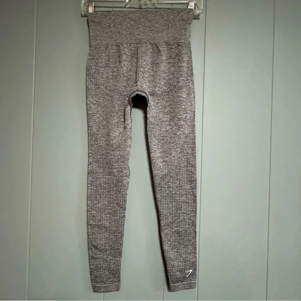GYMSHARK Vital Seamless 2.0 High-waisted Moisture Wicking Leggings Gray Size XS - Image 2