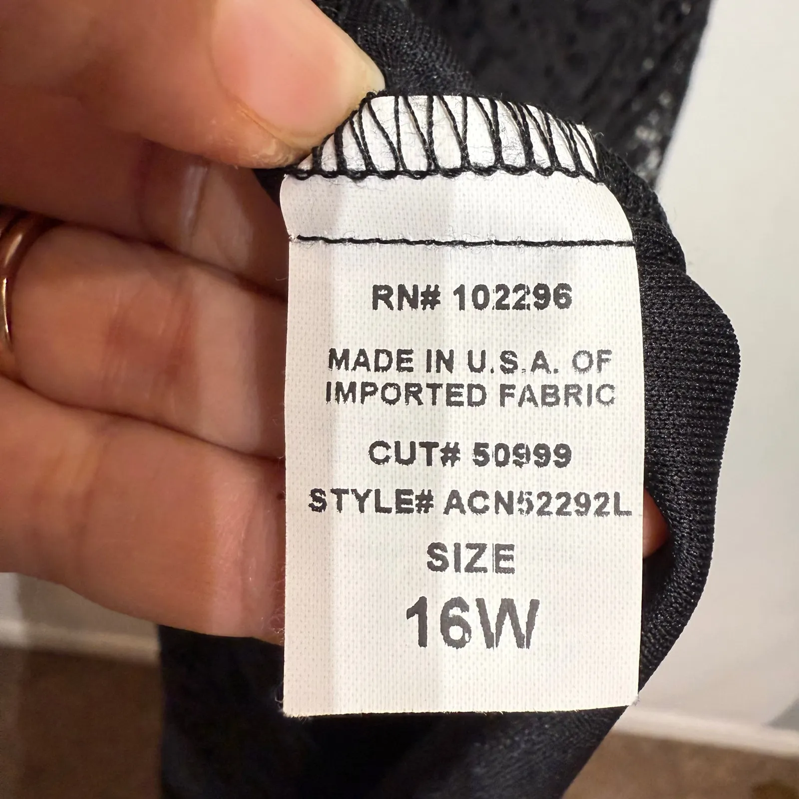 Connected Apparel Black Sleeveless Lace Maxi Dress Sz 16 - Image 5