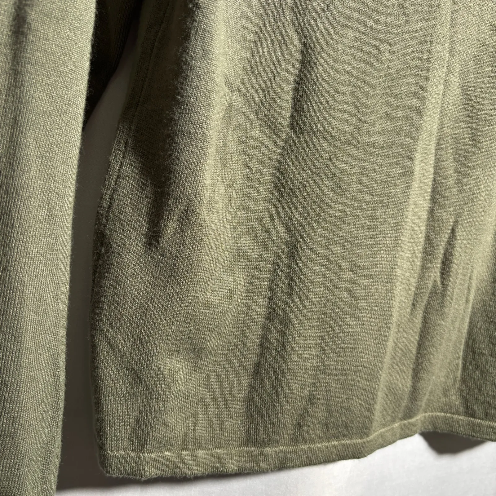 Fair Lady Green Sweater Top Fairy Core‎ Boho Semi Sheer Leaf Embroidered Artsy M Size 6 - Image 8