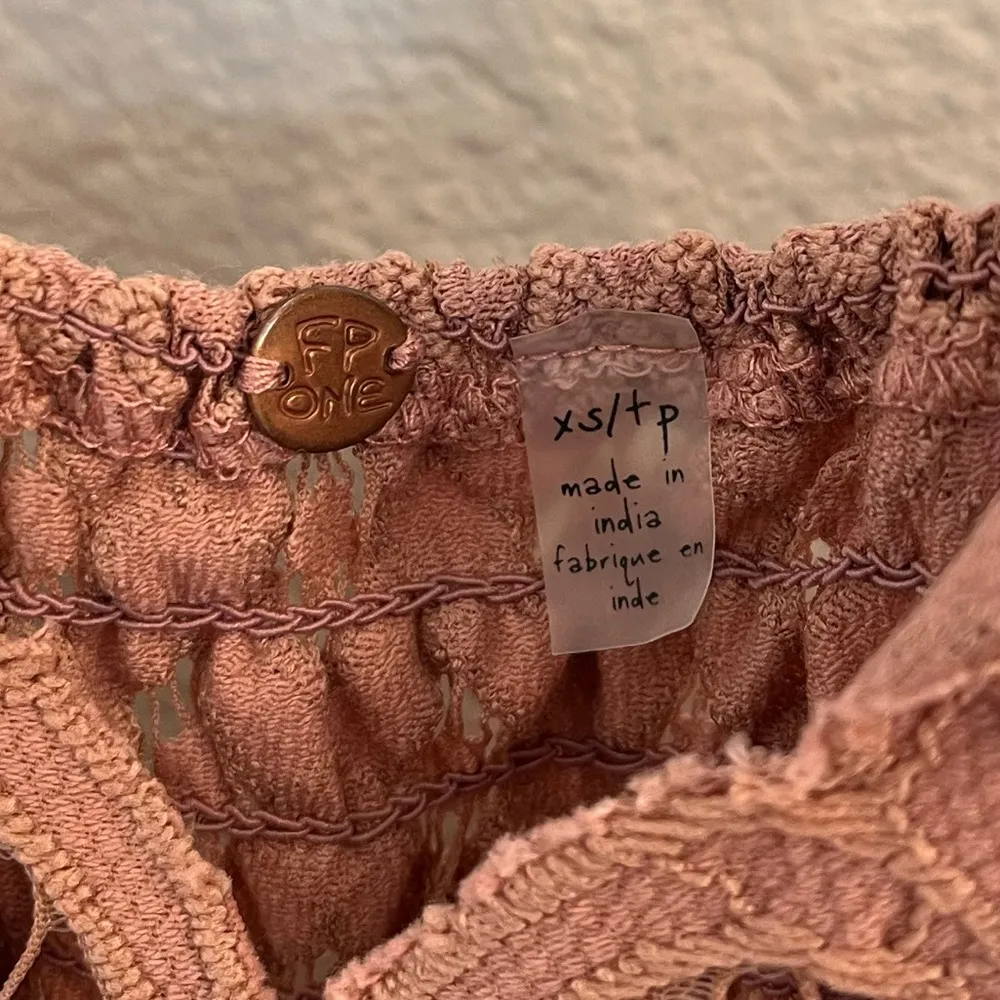 Free People Adella Mini Dress Rose Ballet XS Blush - Image 9