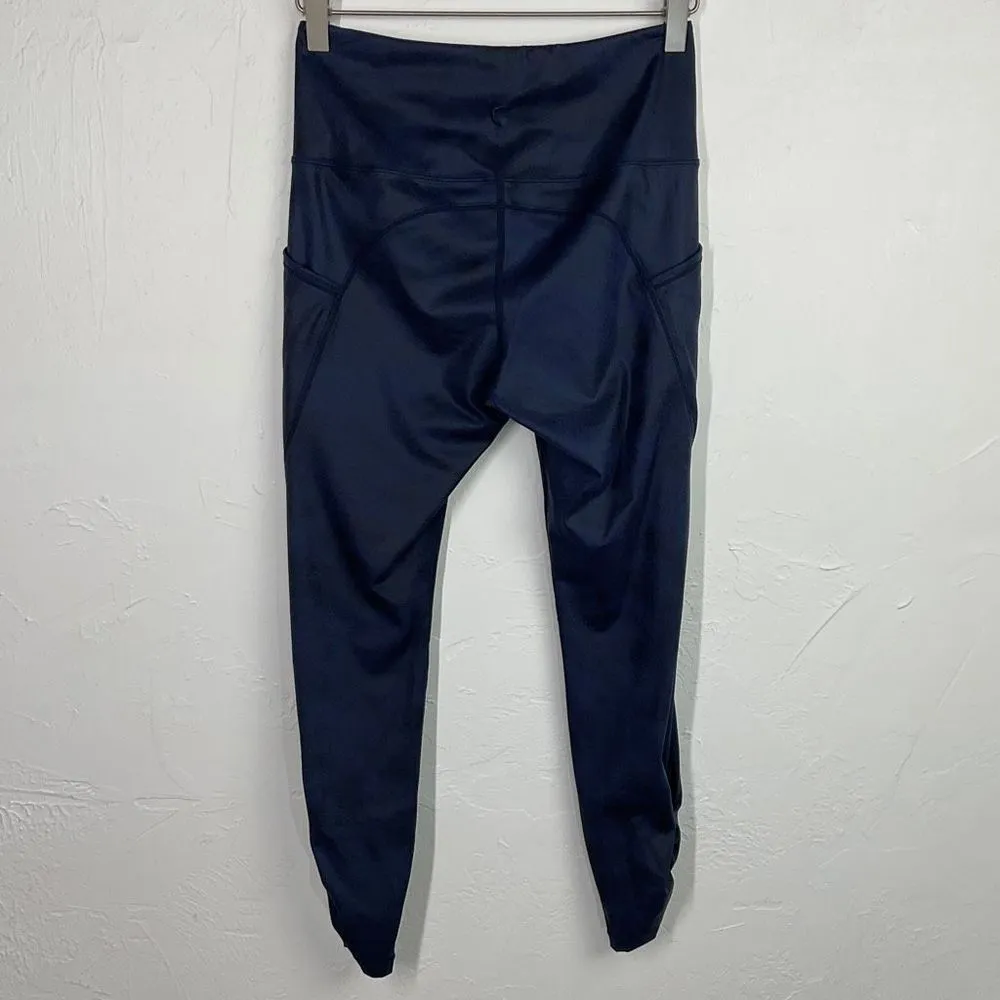 Zyia Active Distressed Blue Ankle Cinch Hi Rise 7/8 24 in Leggings 4 - Image 5