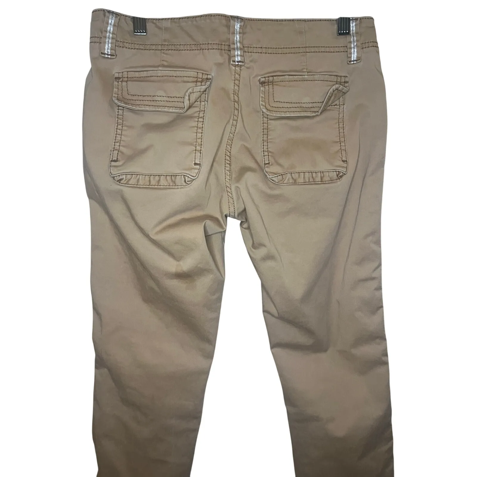 Polo Ralph Lauren 1967 Jeans Cargo Khaki Pants Women’s Sz 6 Tan Straight Leg Y2K - Image 4