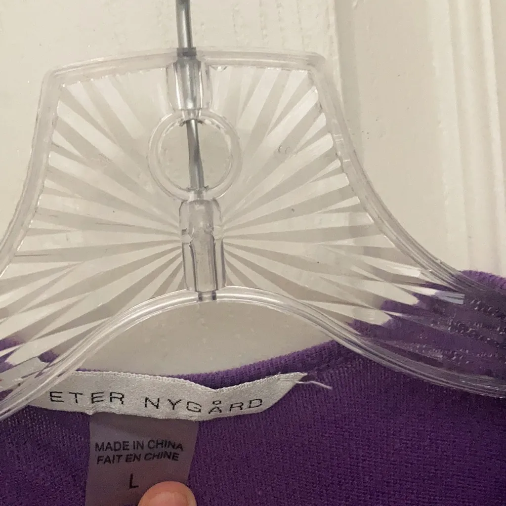 FINAL MARKDOWN Peter nygard flyaway open front cardigan large - Image 2