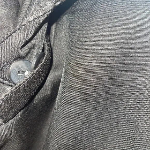 Lauren Ralph Lauren Black Hooded Rain Trench Coat Jacket XS - Image 6