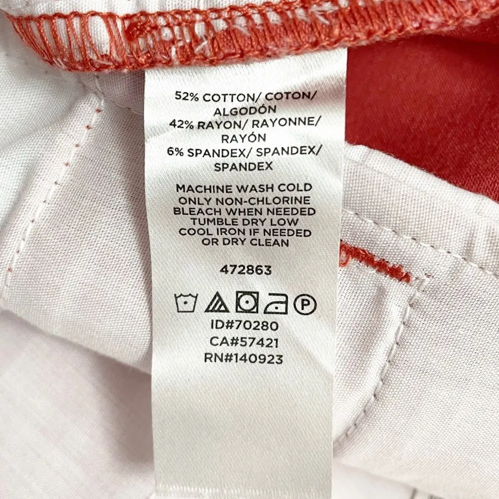 NWT LOFT Modern Skinny Ankle Pant Cinnamon Red Career Work Pants Size 10 Petite - Image 10