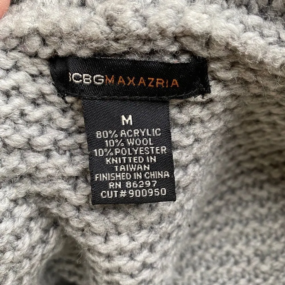 BCBG MaxAzria Hoody Wool‎ Blend Sweater - Image 2