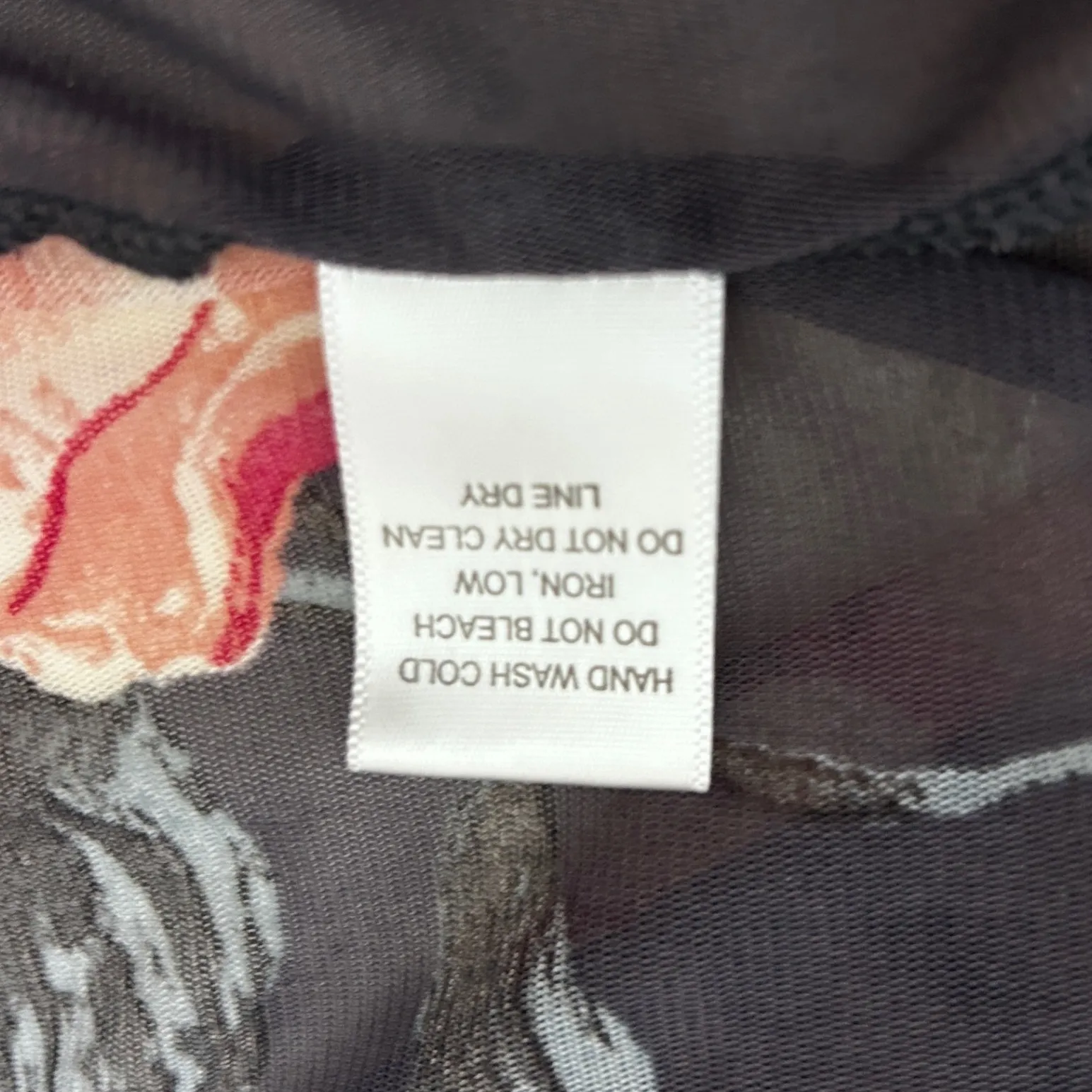 Sweet Rain 2X Sheer Floral Lace Trim Kimono Cardigan Black Pink Boho‎ Romantic - Image 9