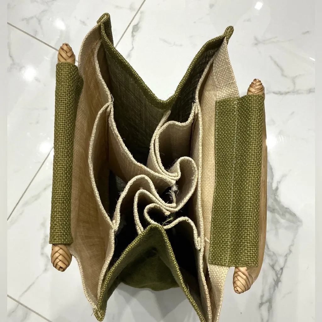 Vine (and other beverage) bottle carrying tote bag 🎋🎋🎋 - Image 4