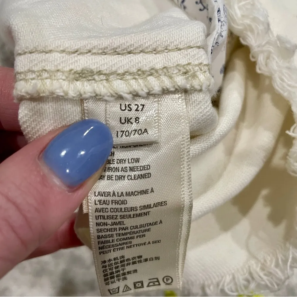 Free People Brea Cut Off Denim Skirt - Image 11