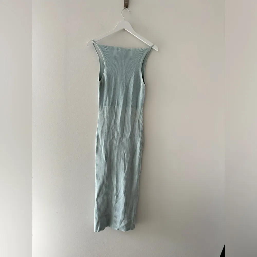 REFORMATION Dahlia Cotton Sweater Dress in Powder Blue S - Image 6