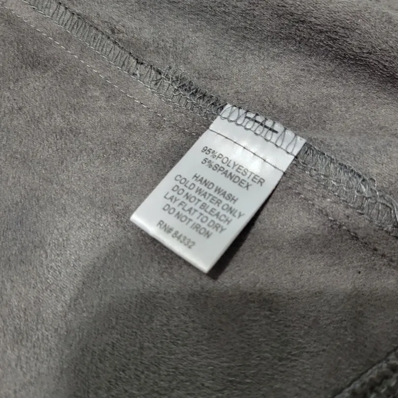 Rebecca Elliot Jacket Size Medium MD Cardigan Sweater High Low Jacket Fuax Suede Jacket Women's Jacket Gray - Image 7