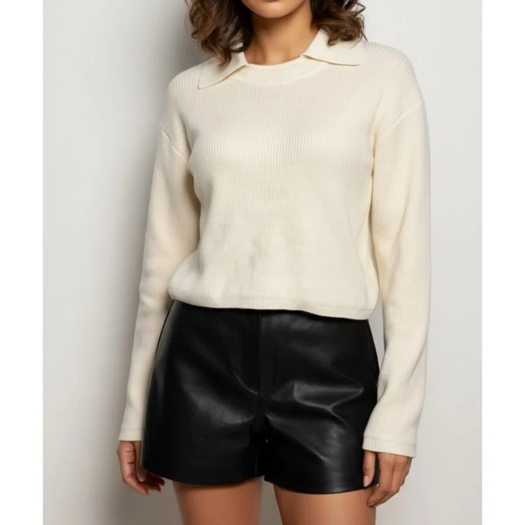 AYA MUSE Keri Knit Sweater, Cream, Small - Image 2