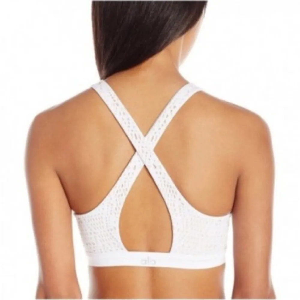 Alo Yoga Patina Laser Cut sports bra S - Image 10