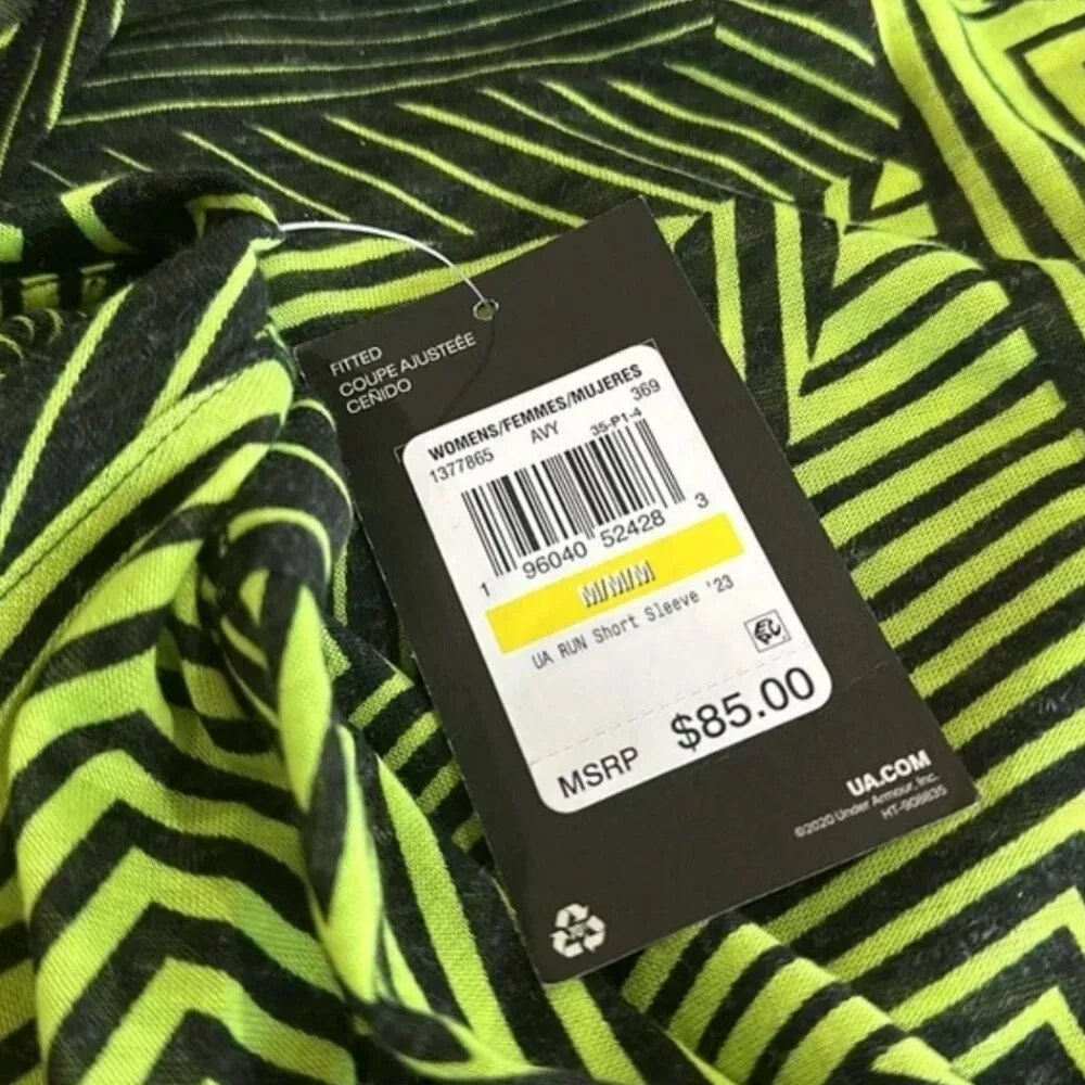 NWT Under Armour Run Ultralight Running Shirt 2023 Lime Surge M - Image 5
