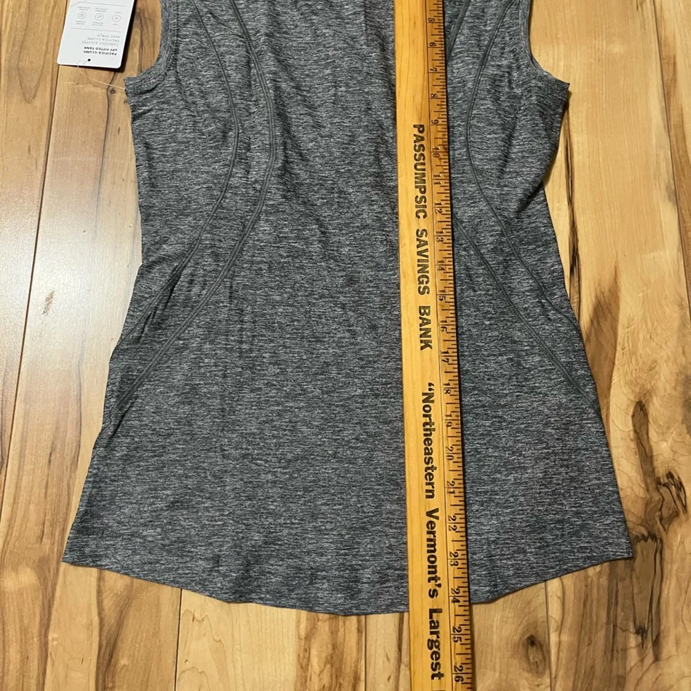 Athleta Pacifica Illume UPF Fitted 1/4 Zip Tank Water Sports XS Gray Zip Pocket - Image 5