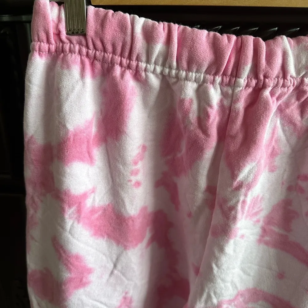 Pink Tie Dye  sweatpants unisex size S - Image 6