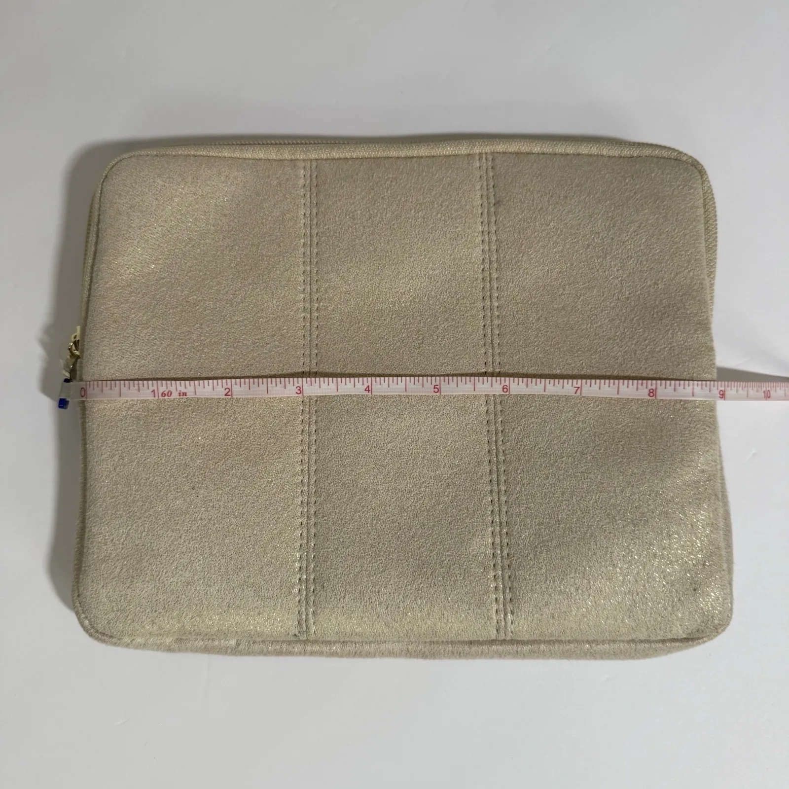 Bvlgari Parfums Cosmetic Gold Beauty Make Up Pouch Bag Travel New - Image 8