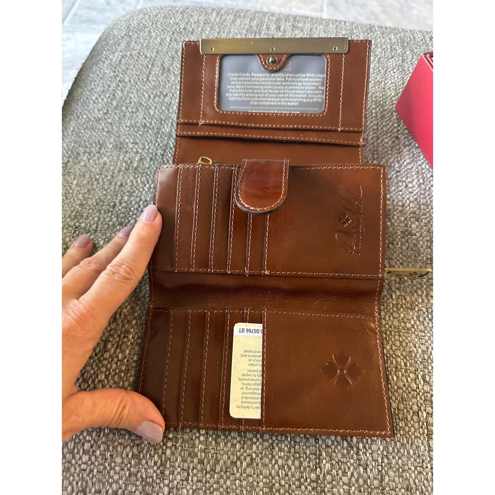 Patricia Nash Floral Wallet Trifold Cork Leather RFID Blocking NWT - Image 8