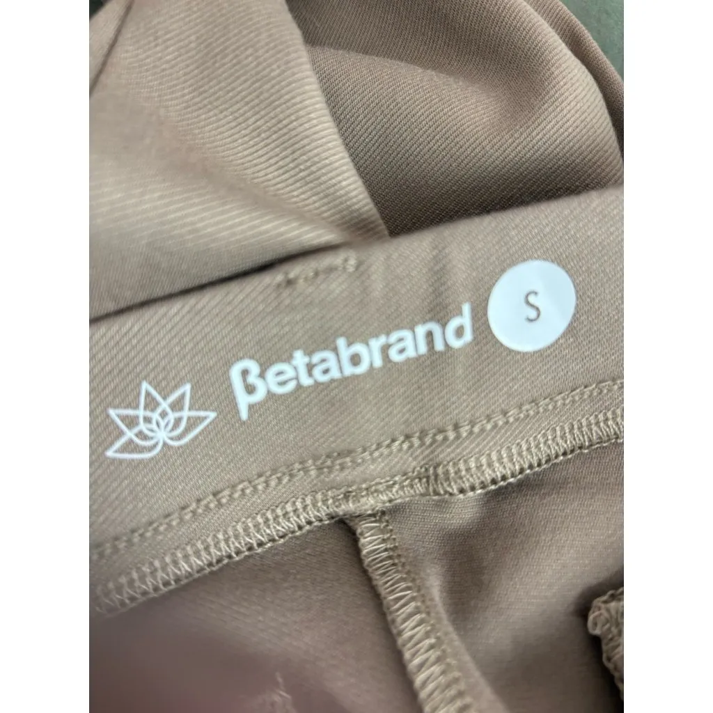 *Betabrand Pant Womens Size Sm Tan Straight Yoga Travel Packable Stretch Casual - Image 3