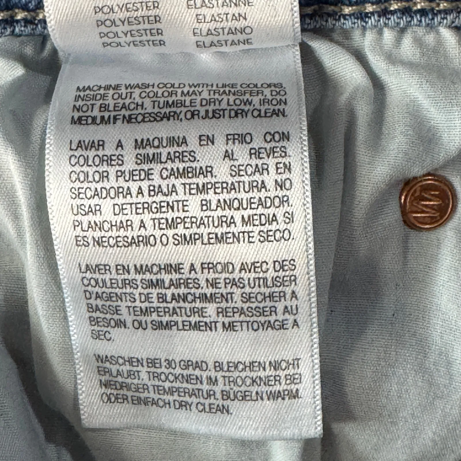 Mother SZ 28 The Swooner Rascal Ankle Jeans Let’s Trip Zip - Image 13