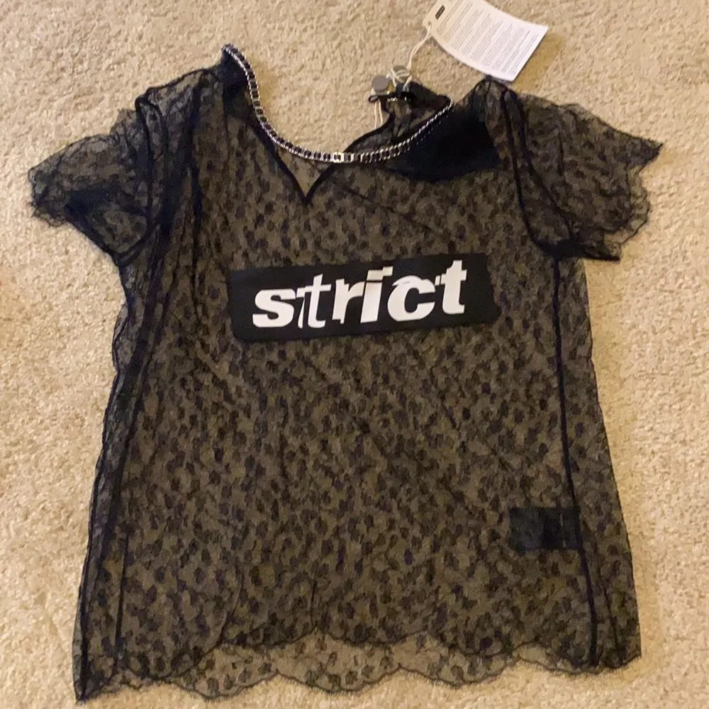 Alexander Wang Strict Lace Patch Top in black size 4 - Image 5