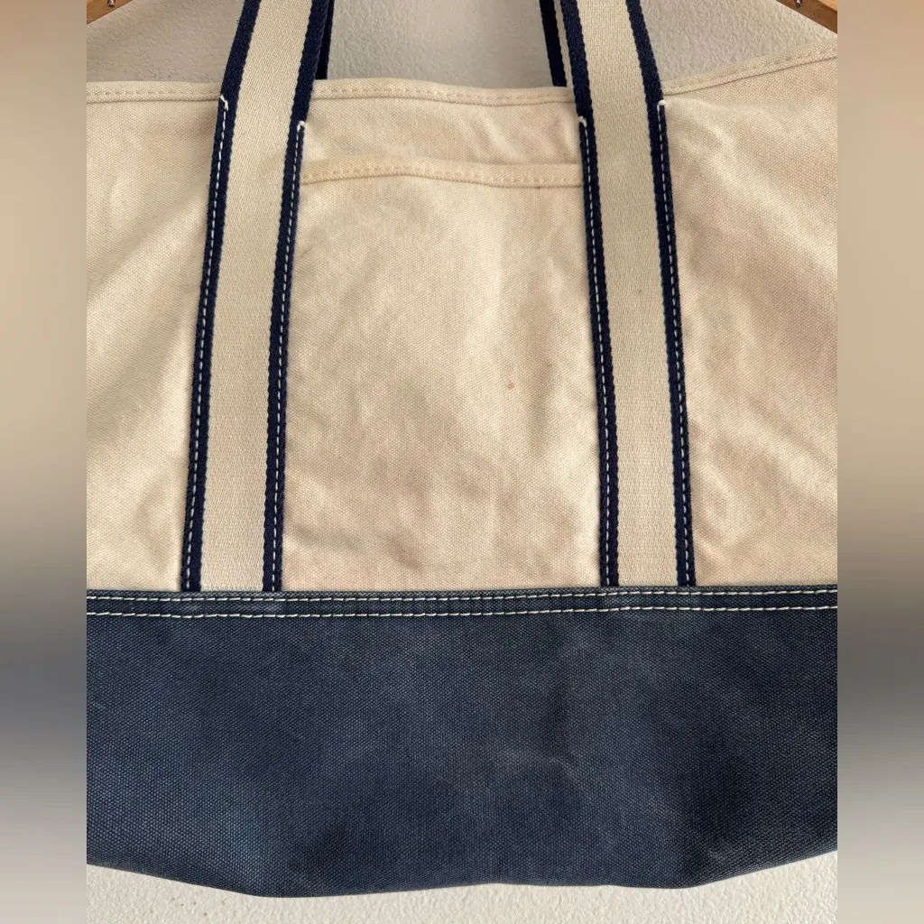 J.Crew Medium Montauk tote Natural / Blue - Image 3