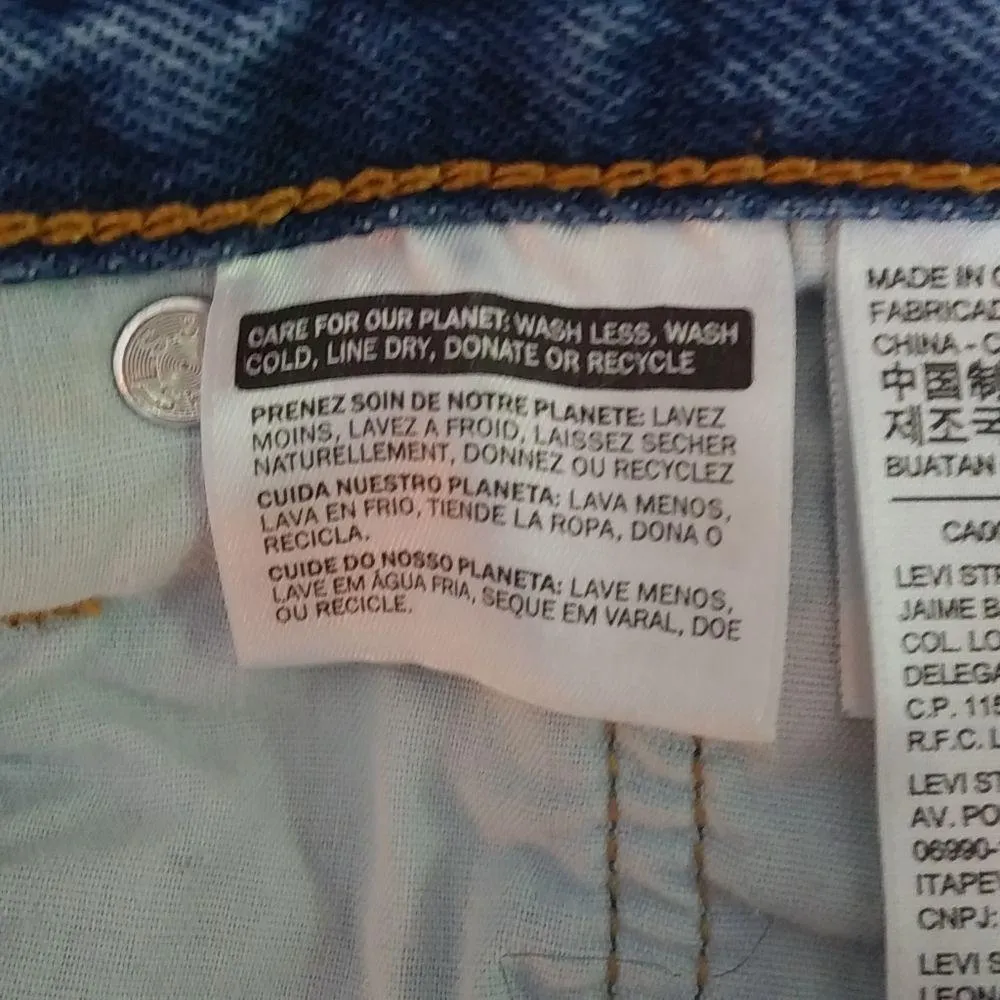 Levis 501 Jeans 38 Dot Cutoff Shorts Plus - Image 3