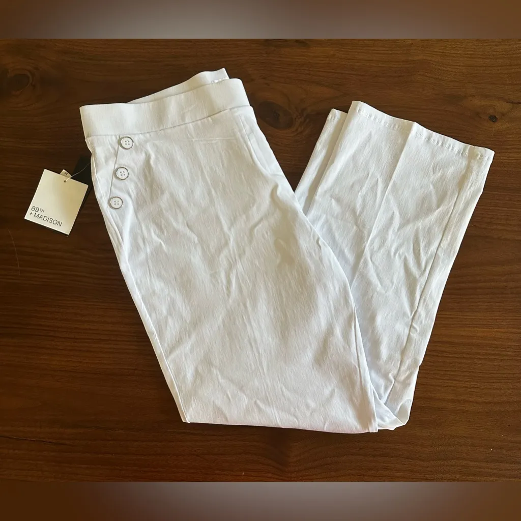 NWT - Pull On Pants With Sailor Button Details. - Image 4