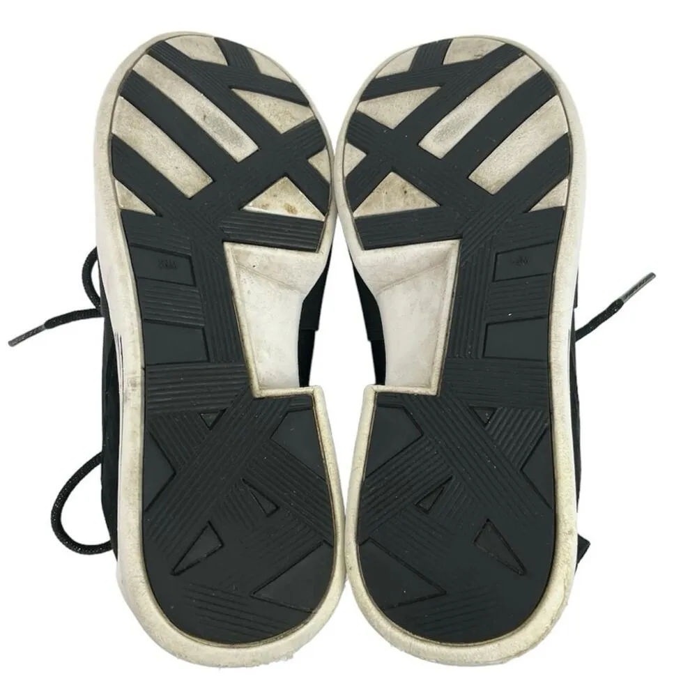 Kendall & Kylie Braydin 3 Black Mid Top Hidden Wedge Platform Sneakers Shoes 8.5 - Image 4