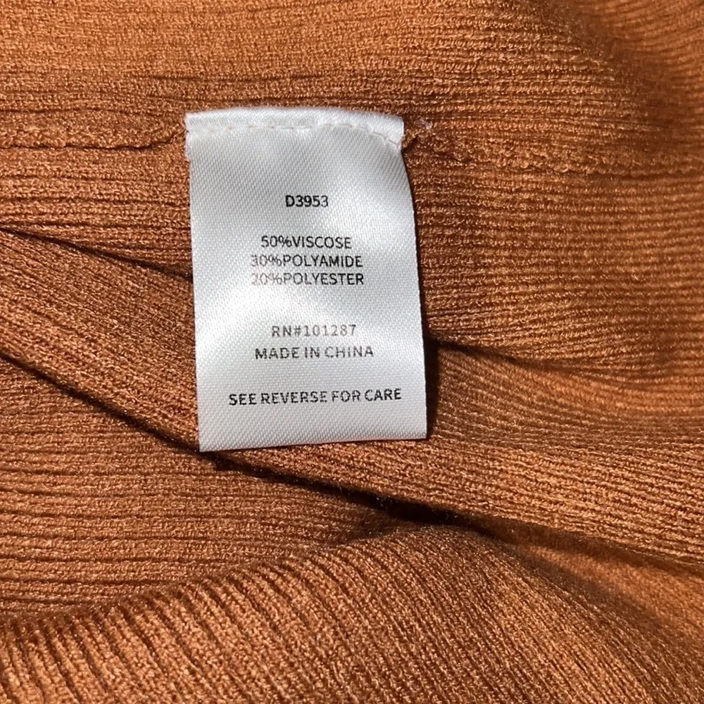 Alexia Admor Eliah Long Sleeve Knit Midi Dress- Tan‎ Size XL (16/18) NWT - Image 5