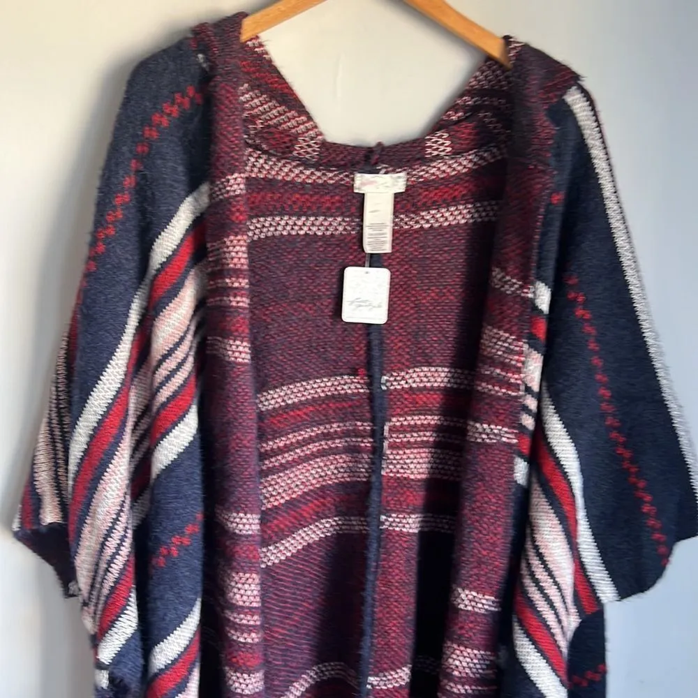 NEW Free People Cold Canyon Hooded Poncho - Image 5