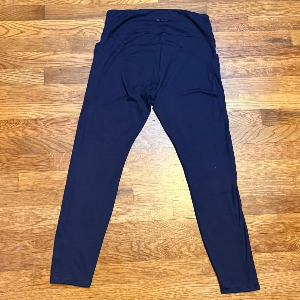 Juicy Couture Sport Women Large Blue Leggings Pockets Athletic Athleisure Sporty - Image 5