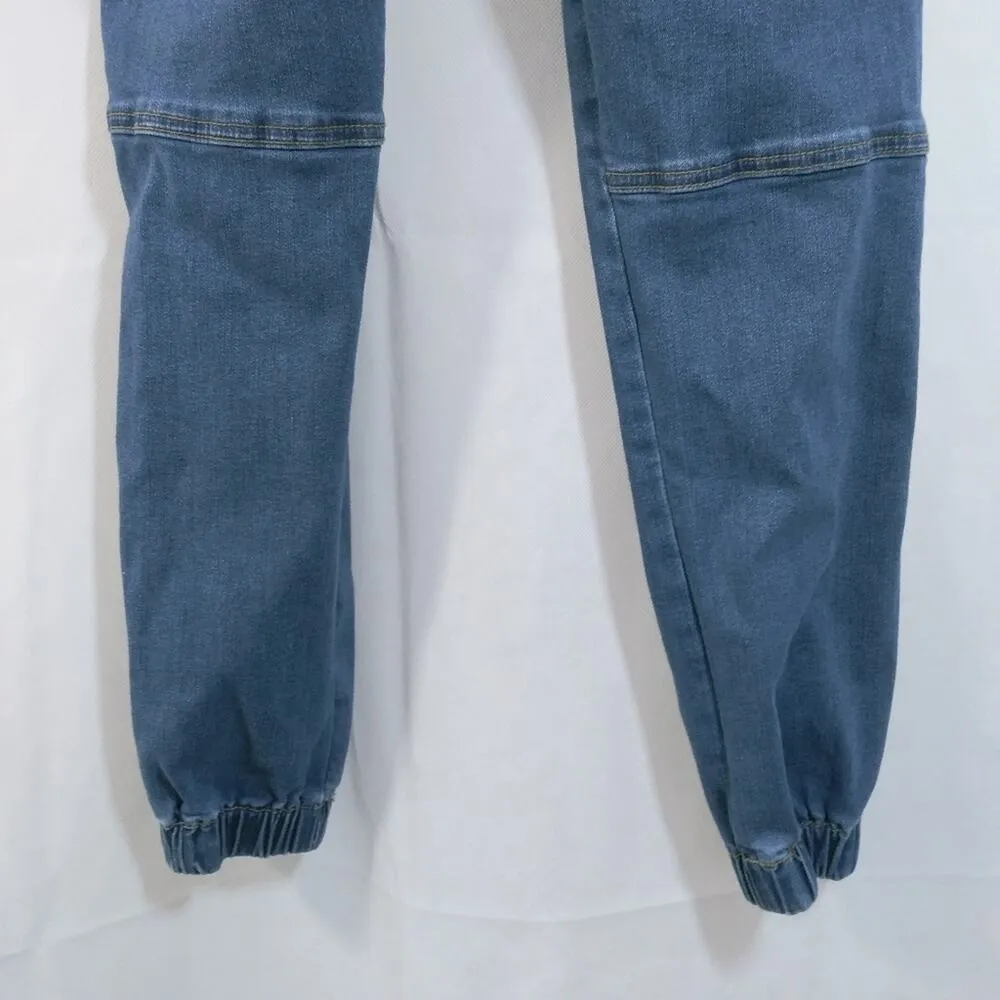 SWS Denim Co Dark Wash High Rise Cargo Denim Jogger Pants JR L Blue Size undefined - Image 4