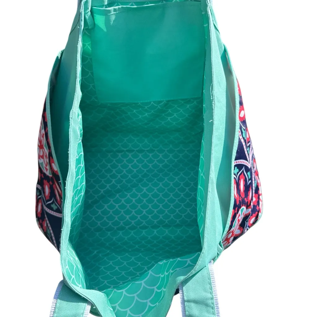 Gecko Brands Oversized Beach Tote‎ Bag Medallions Blue - Image 4