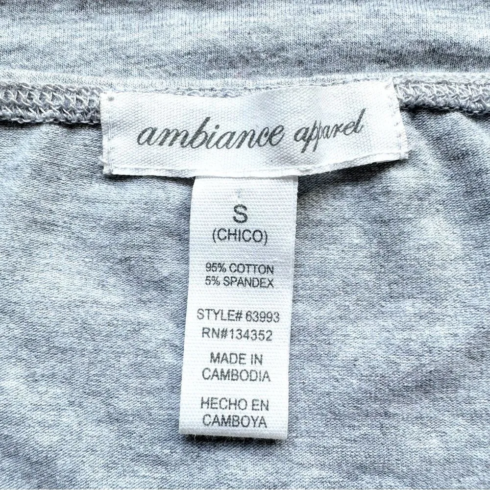 🔃Ambiance Apparel Gray Halter Crop Top - Image 4