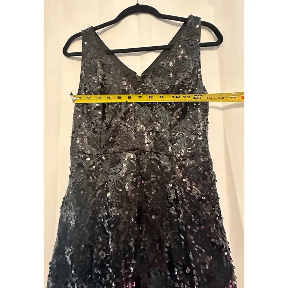🔥Midnight Nikibiki Black mini Sequined Dress Size S - Image 10
