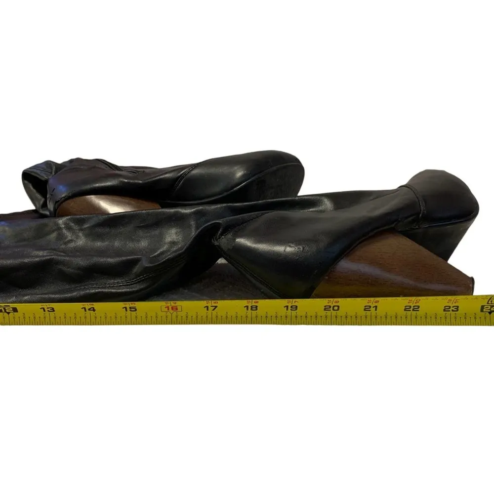 Brand Black knee high black boots with side zipper Size undefined - Image 8