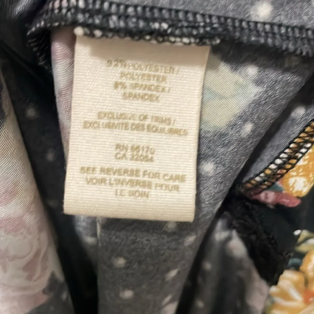 Free People Vintage Floral Halter Maxi Dress‎ Jersey Knit Size XS - Image 10