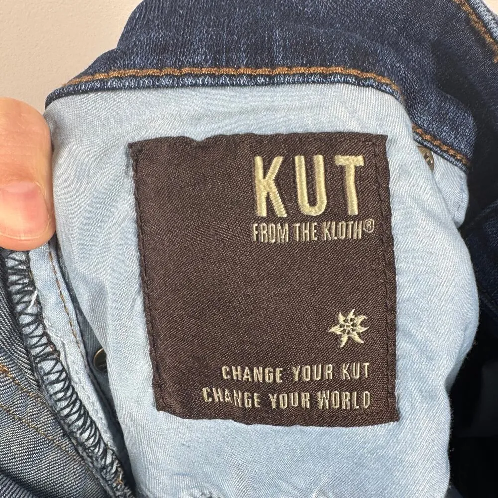 Kut From the Cloth Jeans Women 6 Blue Bootcut Western Boho Dark Wash High Rise - Image 8