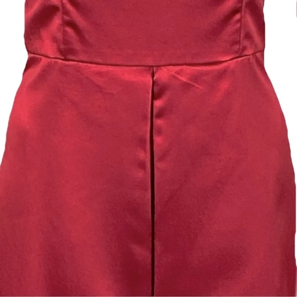 AFTER SIX red Taffeta A-line semi-formal or bridesmaid dress. Size 12. EUC - Image 3