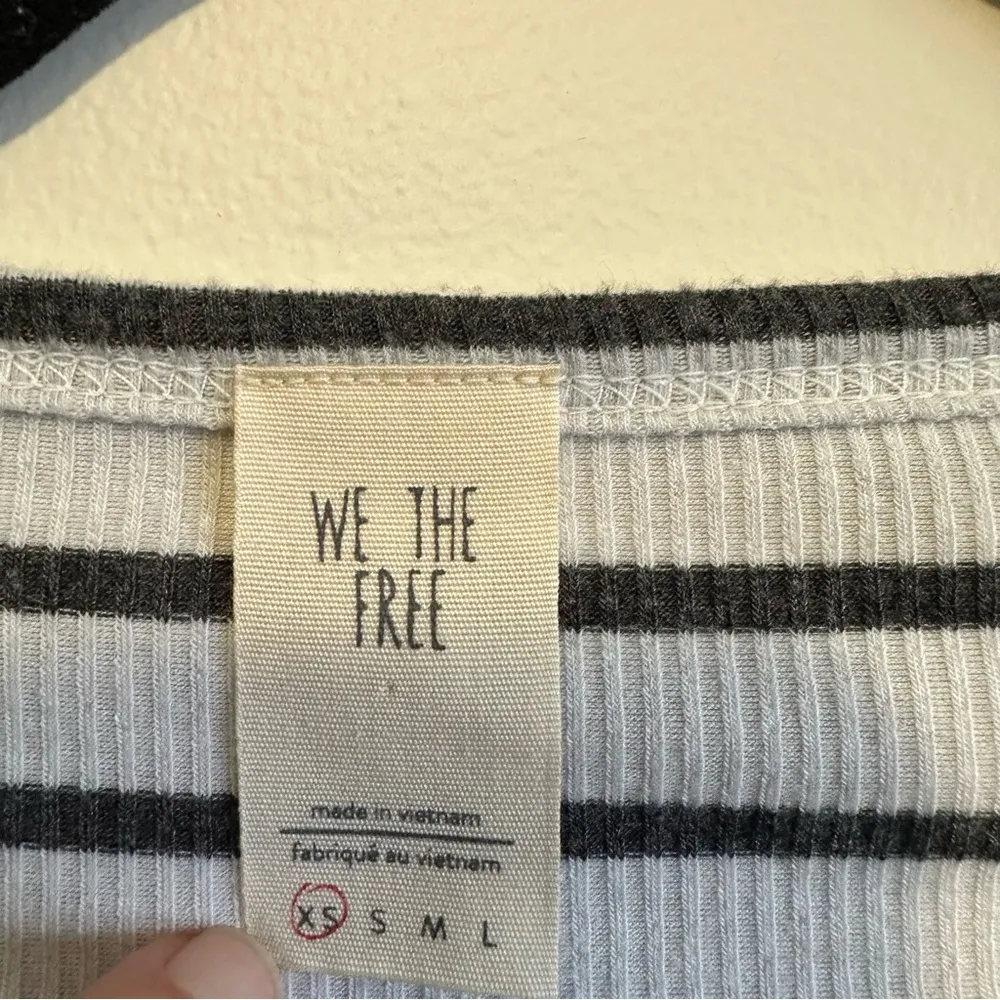 Free People We The Free Womens Good Find Top Ruffle Bell Sleeve Striped Size XS - Image 6