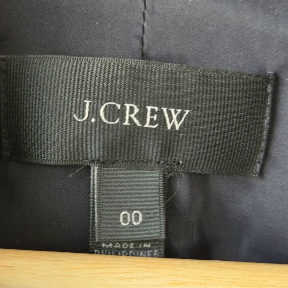 J.Crew  Going Out Blazer Navy Blue Size 00 Collegiate - Image 4