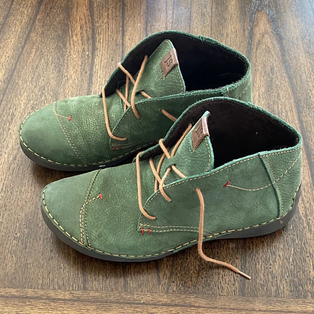 Josef Seibel Fergey 18 Women’s Shoes Green Leather Comfort Flats size 36 (5 - Image 3